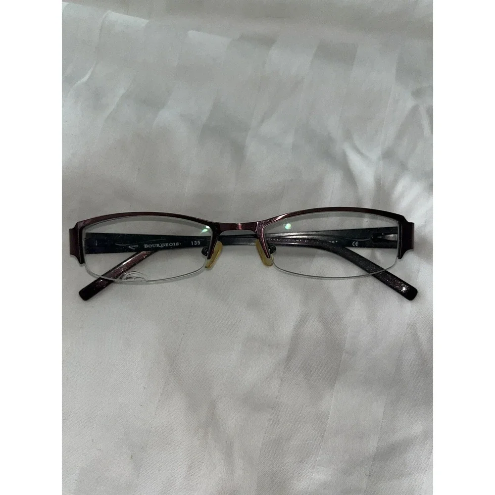 BOURGEOIS EYEWEAR CH7753 C75W PURPLE 50-18-135 METAL EYEGLASSES FRAMES ONLY